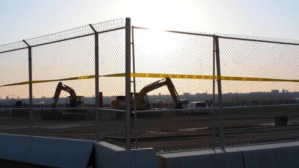 secure perimeter with fencing