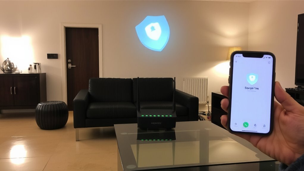 secure smart home network setup