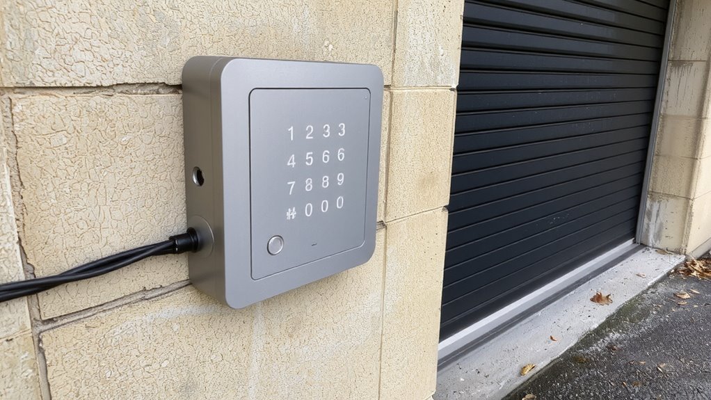 secure weatherproof keypad access