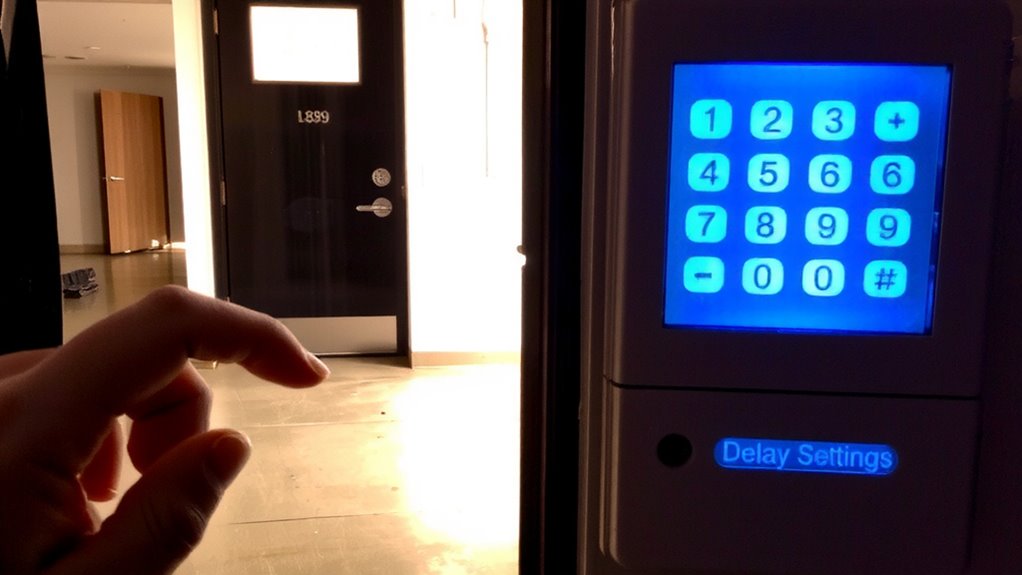 set entry delay time