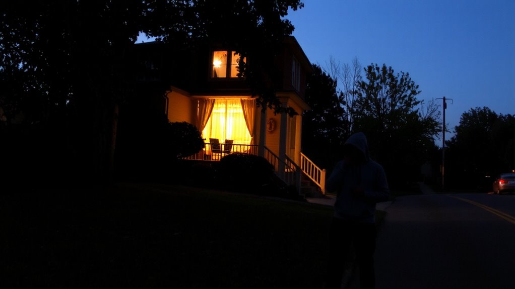 smart lighting deters burglars