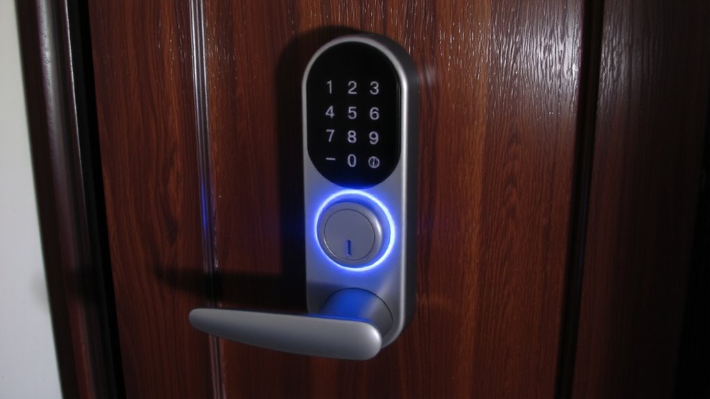 smart lock alarm protection
