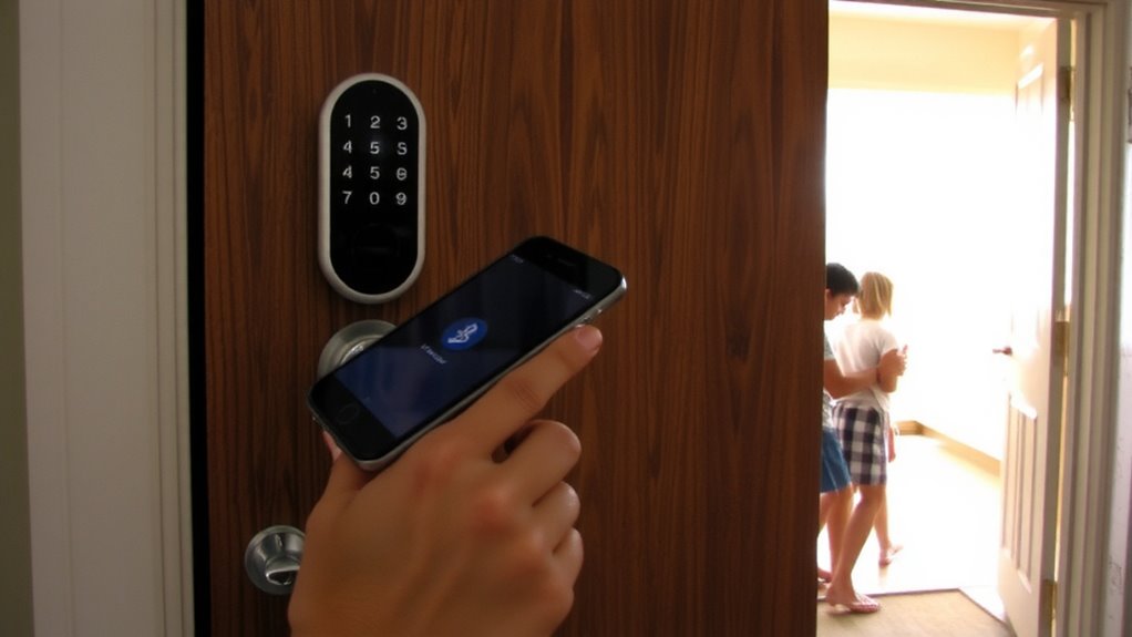 smart locks secure voice activated access