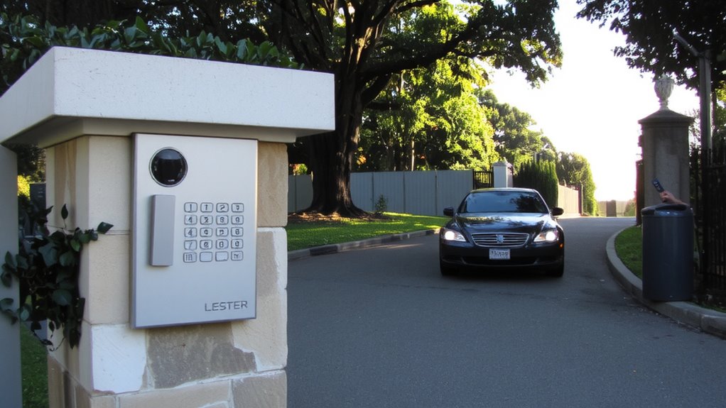 smart residential gate security