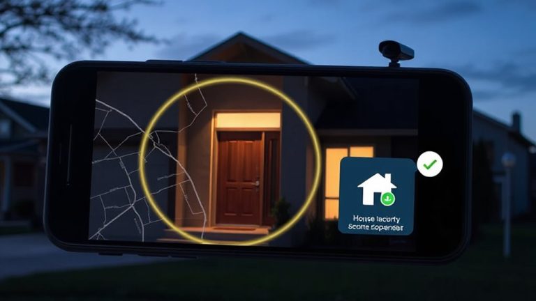 smartphone home alarm geofencing