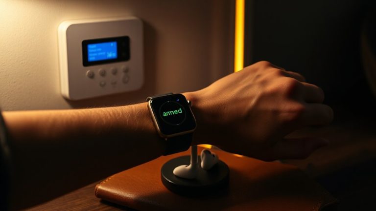 smartwatch home alarm integration
