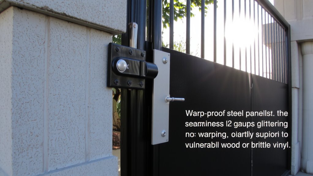 steel gates offer superior security