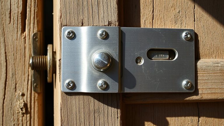 steel security plates installation