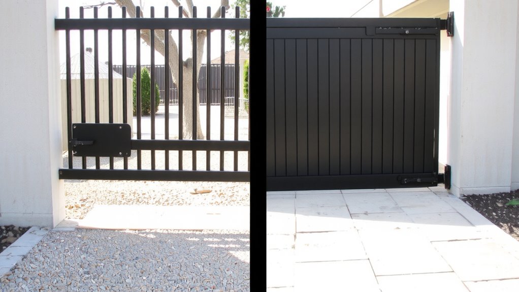 swing vs slide driveway gates