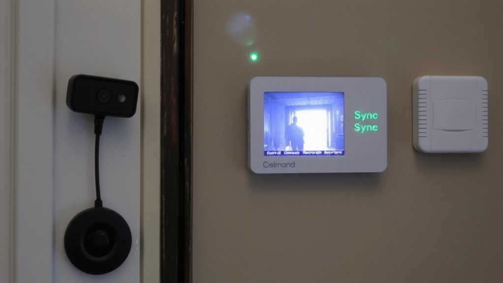 syncing doorbell cameras with alarms