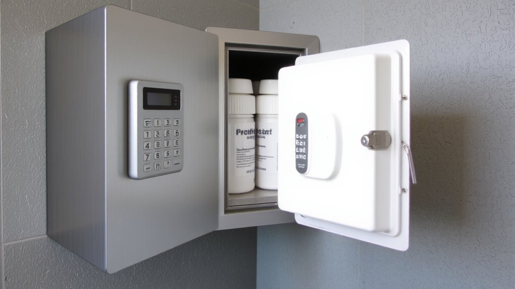 wall mounted safe with fire resistance