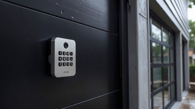 weatherproof keypad garage security