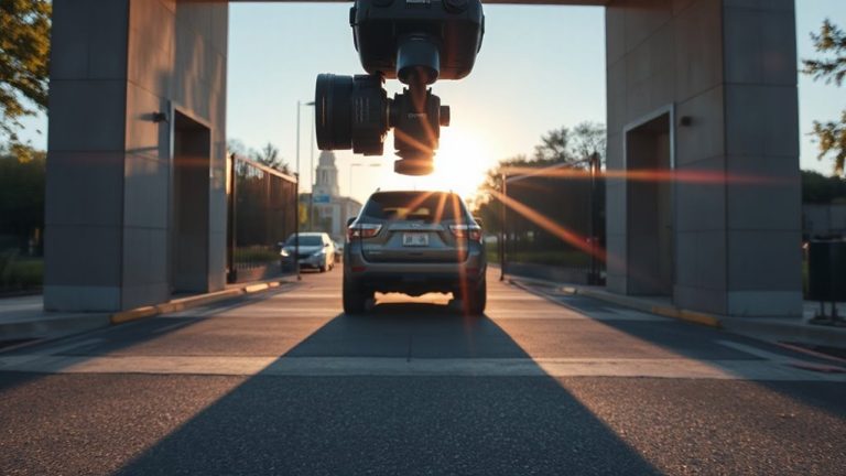 wide angle gate license capture